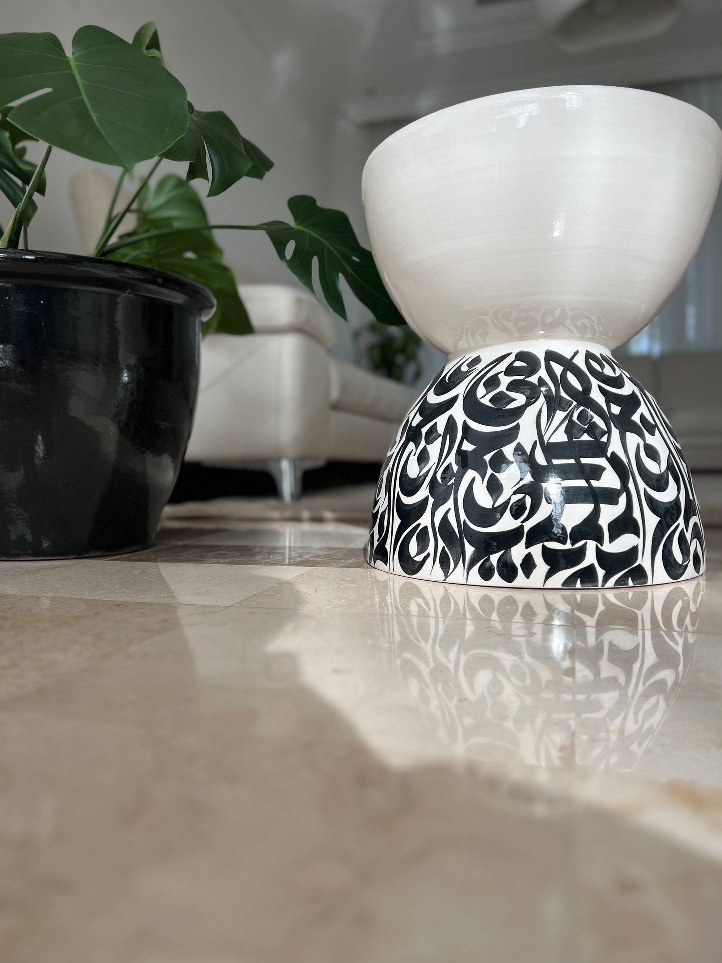 CALLIGRAPHY SIDE TABLE