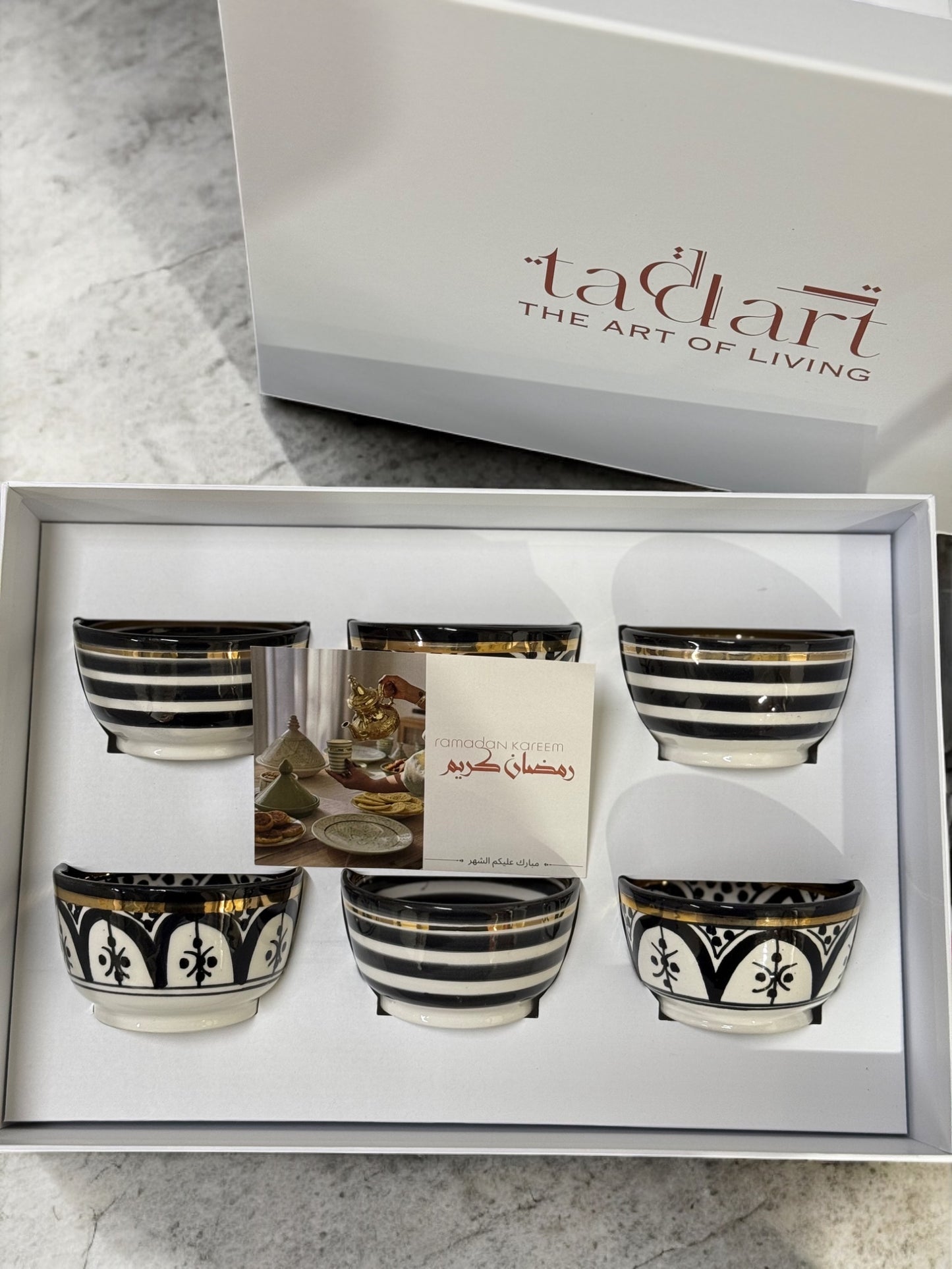 GIFT BOX - 6 MINI BOWLS | ZWAK & STRIPES COLLECTION