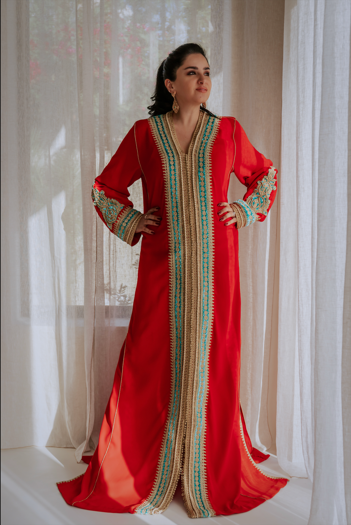 CAFTAN - ROYAL RED