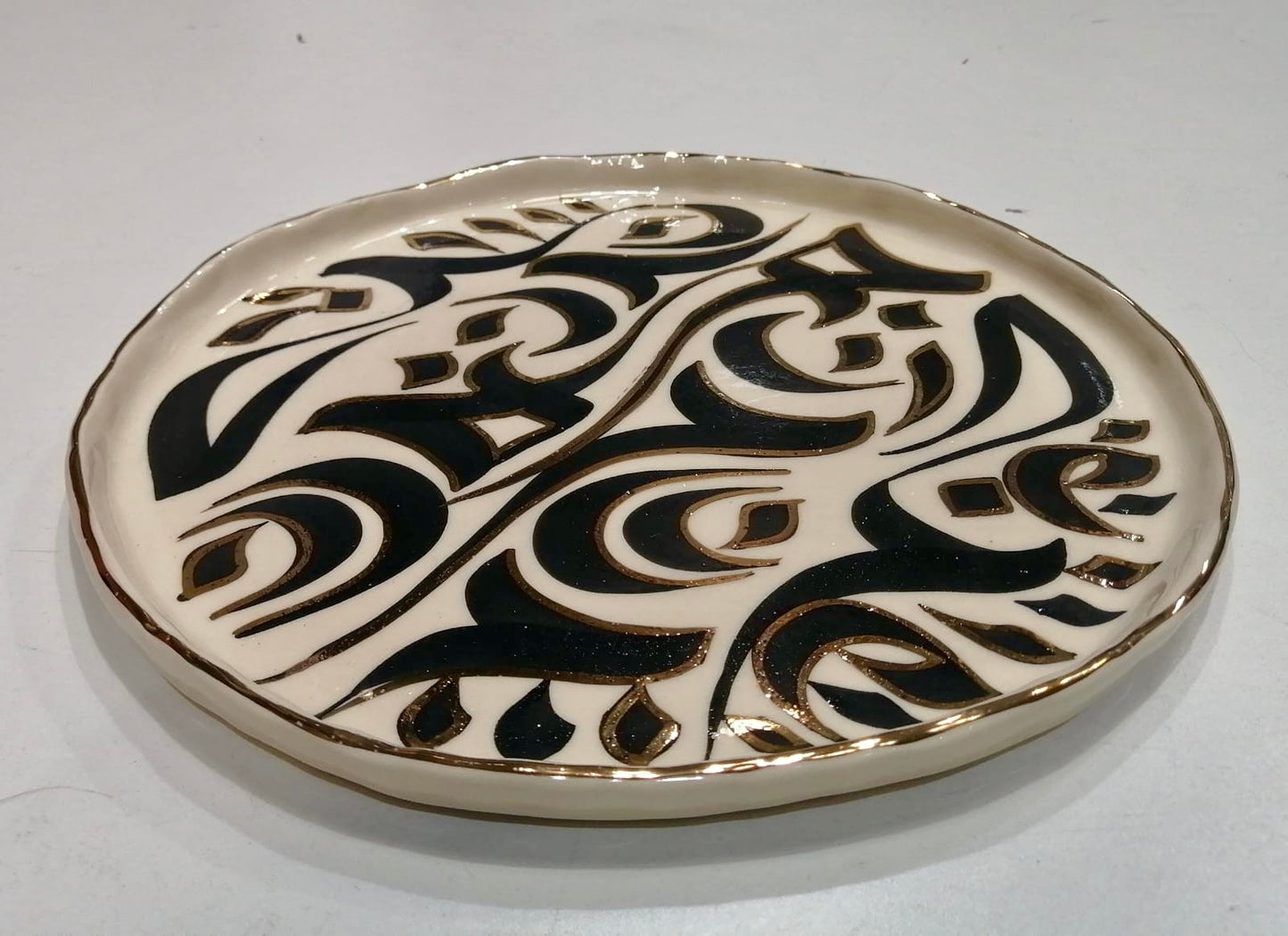 Calligraphy plates I Gold 18k