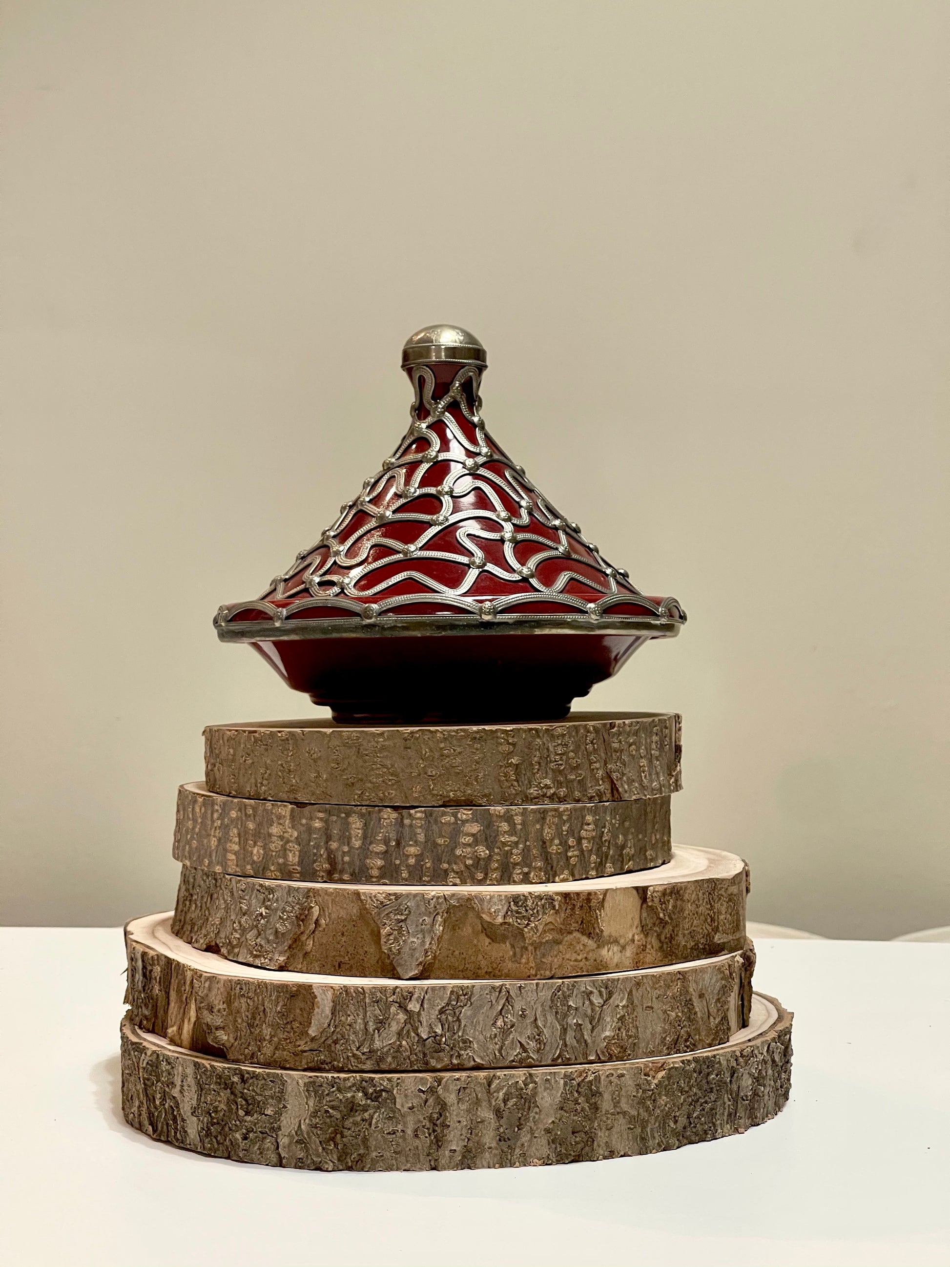 TAGINE WITH METAL ORNAMENT - Tadd-art