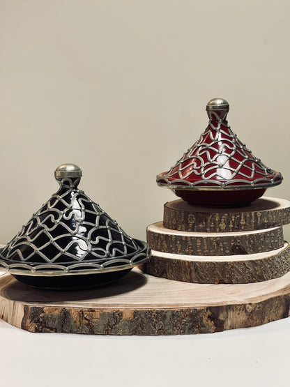 TAGINE WITH METAL ORNAMENT - Tadd-art