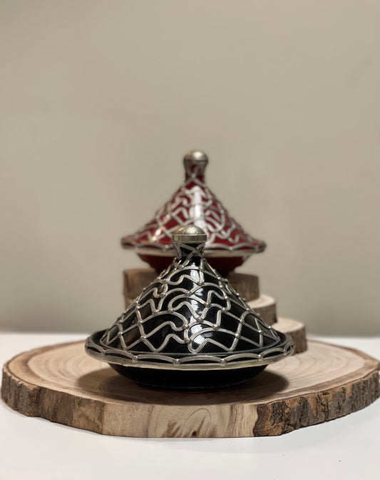 TAGINE WITH METAL ORNAMENT - Tadd-art