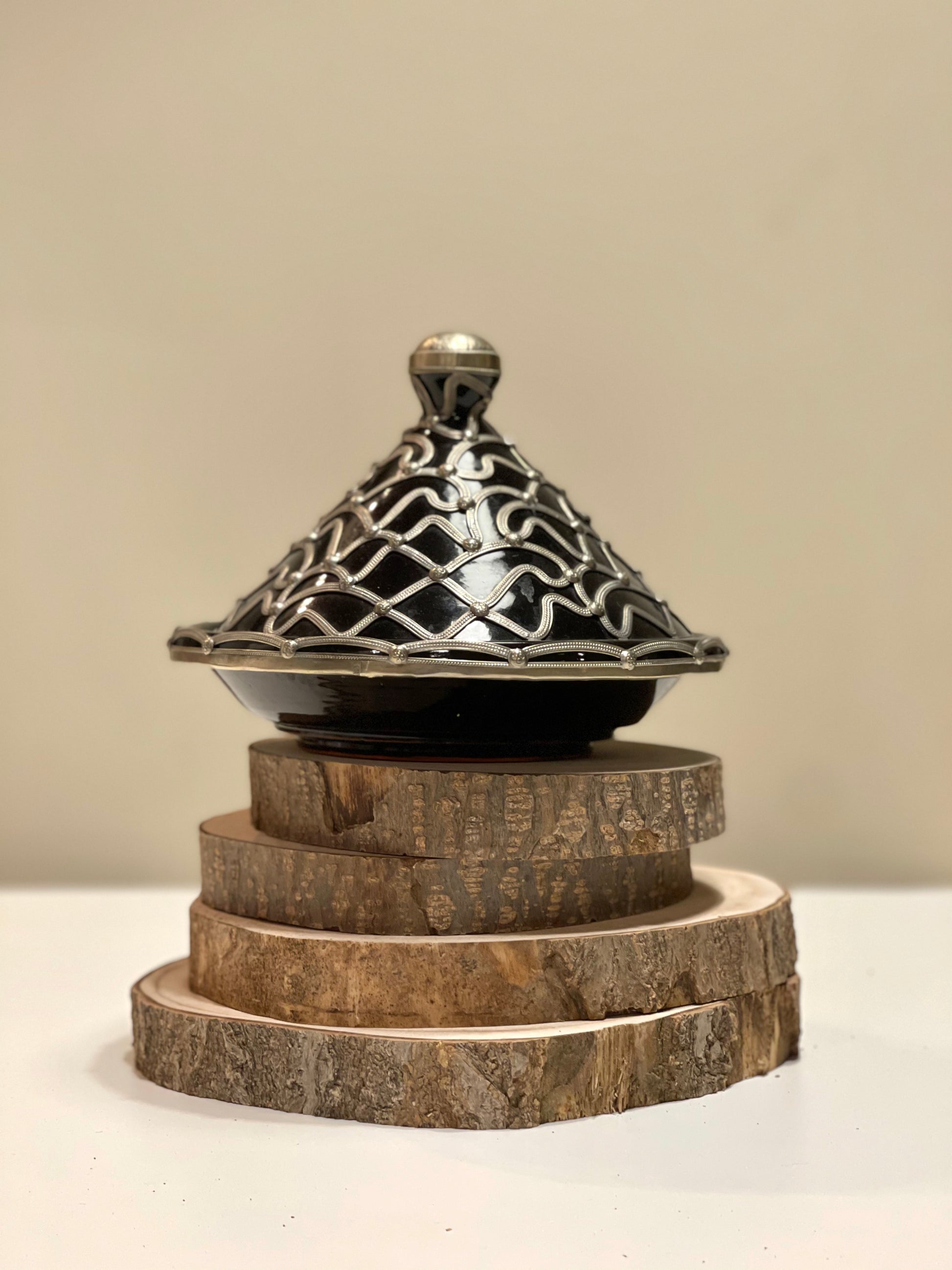 TAGINE WITH METAL ORNAMENT - Tadd-art