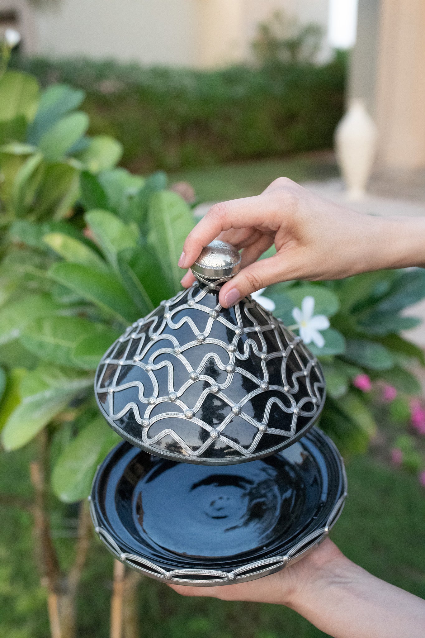 TAGINE WITH METAL ORNAMENT - Tadd-art